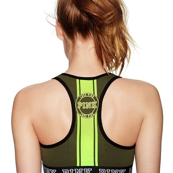 VS PINK logo Reverse racerback Bra Top XS (AA-B) - Picture 2 of 6